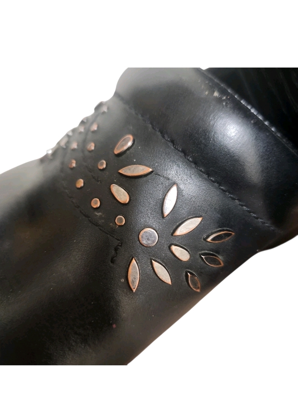 Dansko Patricia Studded Black Leather Clog Women Size 41 US 10.5-11 Mules Nurses - Picture 15 of 15